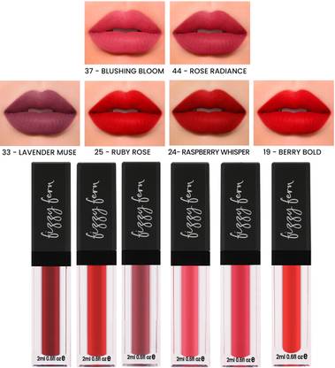 Fizzy Fern Long Lasting Matte Liquid Lipstick, Nourishing, Transferproof, Smudge (Set of 6)