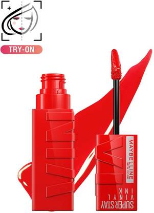 MAYBELLINE NEW YORK Superstay Vinyl Ink Liquid Lipstick, Red Hot I High Shine for up to 16hr, 4.2ml