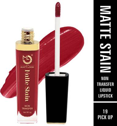 MATTLOOK Matte Stain Non Transfer Liquid Lipstick, Pick Up-19, (6g)