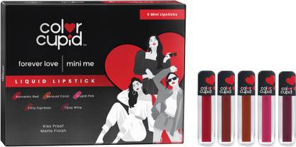 Color Cupid Liquid Lipstick Pack of 5 Mini Me | 18-Hour Stay Liquid Lipstick |