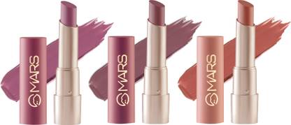 MARS Creamy Matte Highly Pigmented Lipstick 19-20-21 Pack Of 3