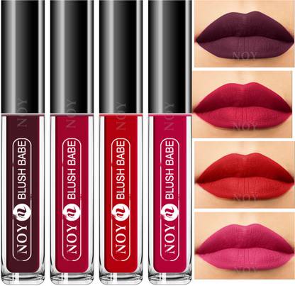 NOY Hydroglamorous: 4 Glamorous Waterproof Matte Liquid Lipstick Pieces #YN175
