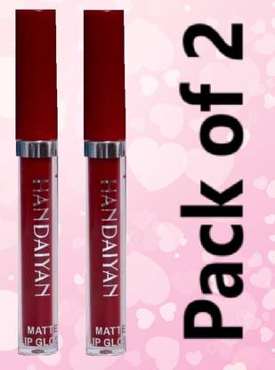LARA KOSSLER Twin Maroon Lipstick Set – Liquid Matte