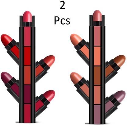 rezmay Enrich Matte 5 in 1 Lipstick Combo Set of 2  (The Red & Nude Edition, 15 g) at Rs. 171