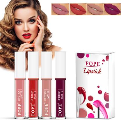 FOPE Constantly Matte Smudge Proof Liquid Lipstick Combo Set for Women #CM037