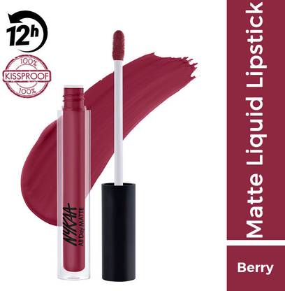 NYKAA All Day Matte Waterproof, Transfer Proof, Mask Proof, 12H Liquid Lipstick