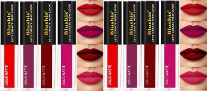 BLUSHIS Waterproof Longlast SensationaL Liquid Matte Mini Lipsticks Combo Of 8