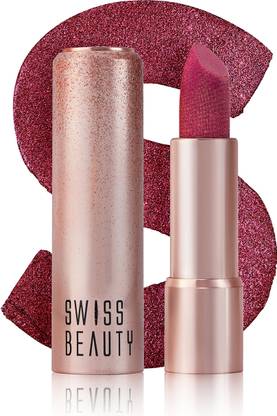 SWISS BEAUTY More Than Glitter Lipstick | Glittery Finish | Nourishing | With Vitamin C
