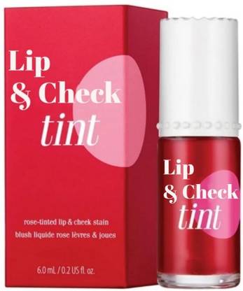 Love Nature Huda Professional Cheek Tint Lip Tint and Stains,Tined Finish Red Lipgloss Pack-of-1