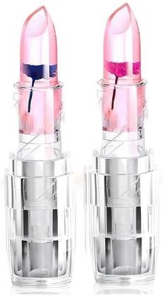 Love Nature Huda Professional 2 Korean Gel Lipstick Magic Crystal Transparent Color Change Jelly Moisturizing