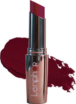 Lenphor Treasure Matte Lipstick Long Lasting Lip Gloss Moisturizer (Exotic Wine)