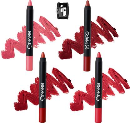 MARS Long Lasting Smudge Proof Matte Lip Crayon With Gift Box
