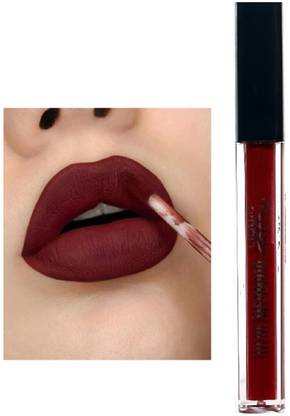 BLUEMERMAID MAROON COLOR MATTE LIQUID LIPSTICK WINE LONG LASTING LIP COLOR, 6ml