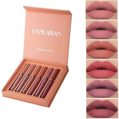 rezmay Beauty Handiyan Waterproof Matte Liquid Lipstick Set of 6 , Shade - B