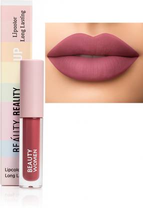Beauty Women POP Matte Lipstick - PINK PLUM SHADE | Non Transfer Long lasting | Smudgeproof