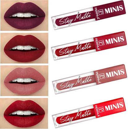 Perpaa Mini Lipstick Set Lip Color Smudge Proof |Long Lasting |Non Transferable