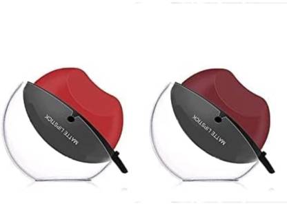 MISTY ALLE SHAPED LIPSTICKS PACK OF 2 (RED+MAROON)