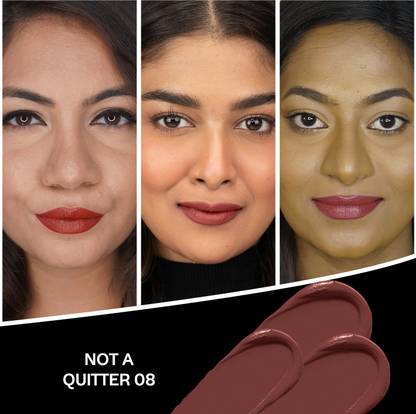 FACES CANADA Comfy Matte Creme Lipstick | Long Stay | Intense Color | One Stroke Application