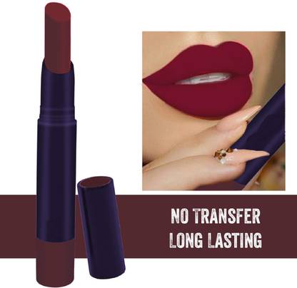 tanvi27 Dark maroon matte finish crayon water proof lipstick