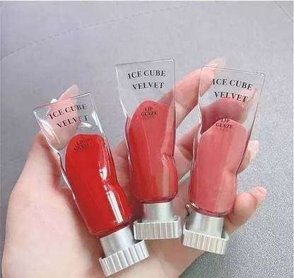 AFARAXIA Ice Cube Velvet Matte Lipsticks, Long Lasting Non-Transfer Lip Color Lipstick