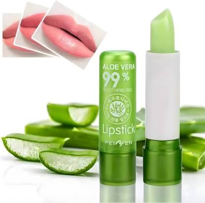 Earthcon Color Changing Lipstick Natural Aloevera Lipstick (Pack of 3)