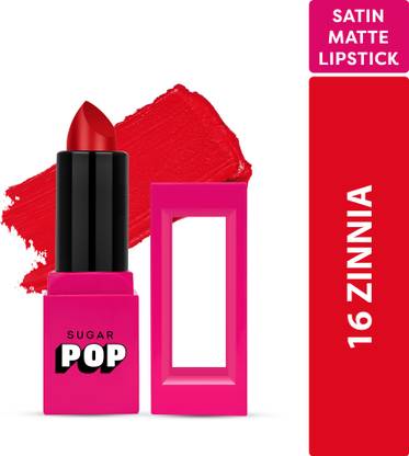 SUGAR POP Satin Matte Luxe Lipstick 16 Zinnia - Long-wearing | Full Coverage