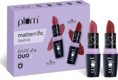 Plum Matterrific Lipstick Bare it is Duo  (Pull Me Roser, 8.4 g)