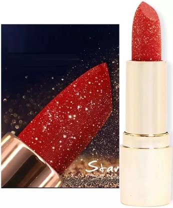 Yuency SHIMMERY SHINY MULTI PURPOSE GLITTER CHERRY RED LIPSTICK