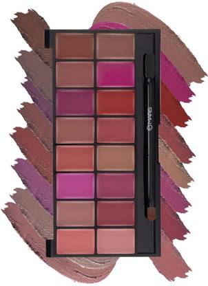 MARS 16 Color Nude Matte Ultra Pigmented Creamy Matte Lip Color Palette Lipstick