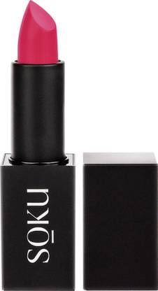 SOKU Censored Matte Long Lasting Creamy Lipstick Smooth & Light Weight