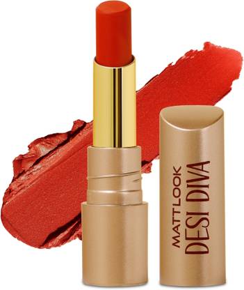 MATTLOOK Desi Diva HD Matte Lipstick With Hydrating Formula & Hyaluronic Acid