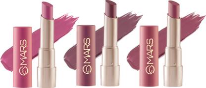 MARS Creamy Matte Highly Pigmented Lipstick 16-17-18 Pack Of 3