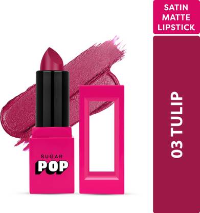 SUGAR POP Satin Matte Lipstick 03 Tulip - Long-wearing | Full Coverage