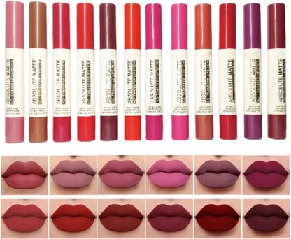 WECHARMERZ 12pcs Set New Crayon Matte Lipstick