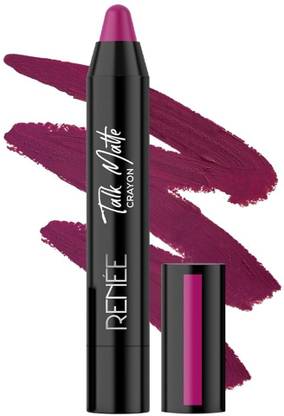 Renee Talk Matte Crayon - Magenta Glaze, Hydrating & Long-Lasting Matte Lip Color