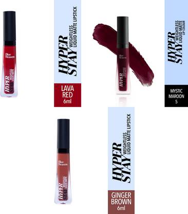 BLUE HEAVEN BH-41 Hyperstay Matte Lip color Pack of 3