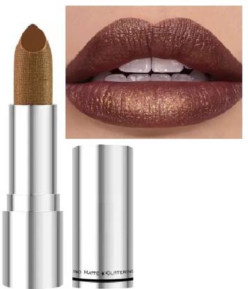 Arcanuy best Chocolate shimmer glitter matte lipstick