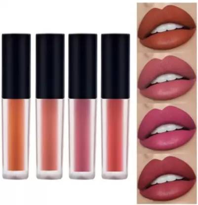 SMIETRZ Super Stay Water Proof Sensational Liquid Matte Lipstick Set of 4