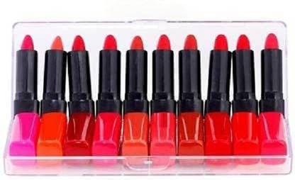 MR. HUDA Mini Matte Smooth & Soft Intense Matte Finish Long Lasting Set of 10 Lipsticks