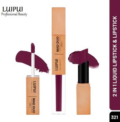 Luipui Mad-Duo 2 in 1 Liquid Lipstick get matte look
