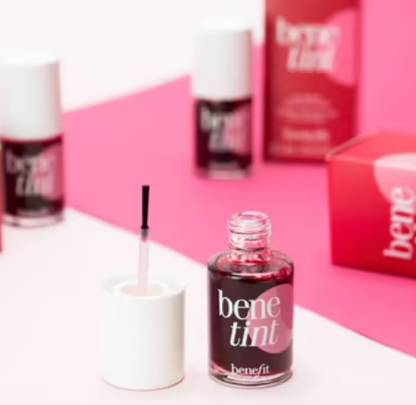 HINSHITSHU Bene Tint Tinted Lip Stain and Cheek Stain, Tined Finish - Rose