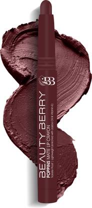 Beauty Berry Poppins Matte Lip Crayon Lipstick Enriched with Jojoba Oil & Vitamin E