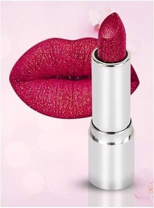 MYEONG Makeup Glitter Lips Temperature Color Changing Pink Fever Lipstick