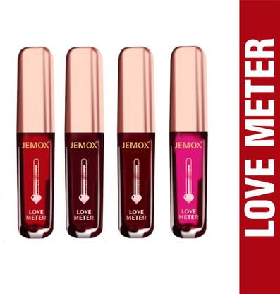 JEMOX Beauty SuperStay WaterProof Sensational Liquid Matte Red Lipstick Set of 4