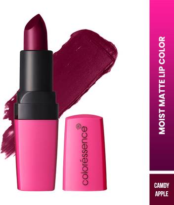 COLORESSENCE Moist Matte Lipstick|Highly Pigmented|Hydrating|Candy Apple