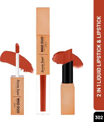 Seven Seas 2in1 Mad Duo Liquid Lipstick Non-Transfer Long-Lasting WaterProof Matte Lipstick
