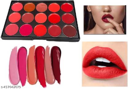 N&N Matte Lipstick Palette 15 Colors Waterproof Long-lasting Lipstick Palette