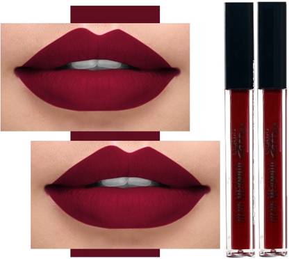 BLUEMERMAID BEST MAROON COLOR MATTE LIQUID LIPSTICK, RED WINE LONG LASTING LIP COLOR