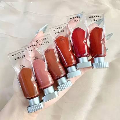 Jiwoo Lip Glaze Ice Cube Velvet Pigment Matte Lipstick Pure Lip Gloss
