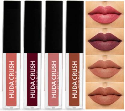 hipbrat Professional Liquid Lipstick Combo Pack, Set of 4 Mini Lipsticks,